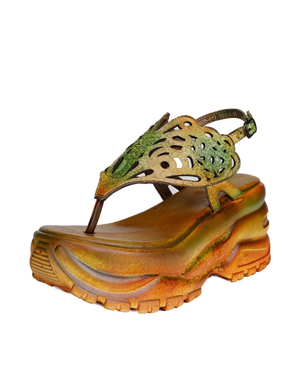 Women's Ethnic Style Handmade Wedge Sandals