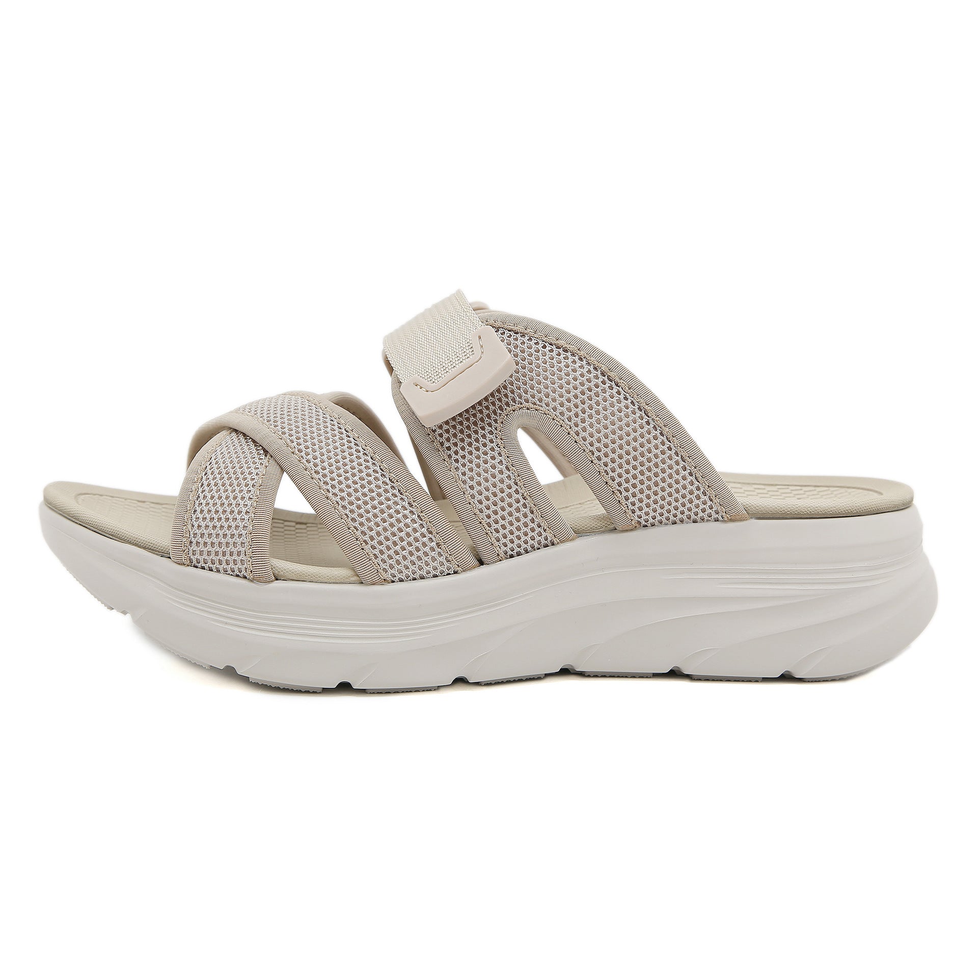 580-3 Sandals Women's Lightweight and Comfortable Rubber Band Large Thick Sole Slippers | Sports sandals