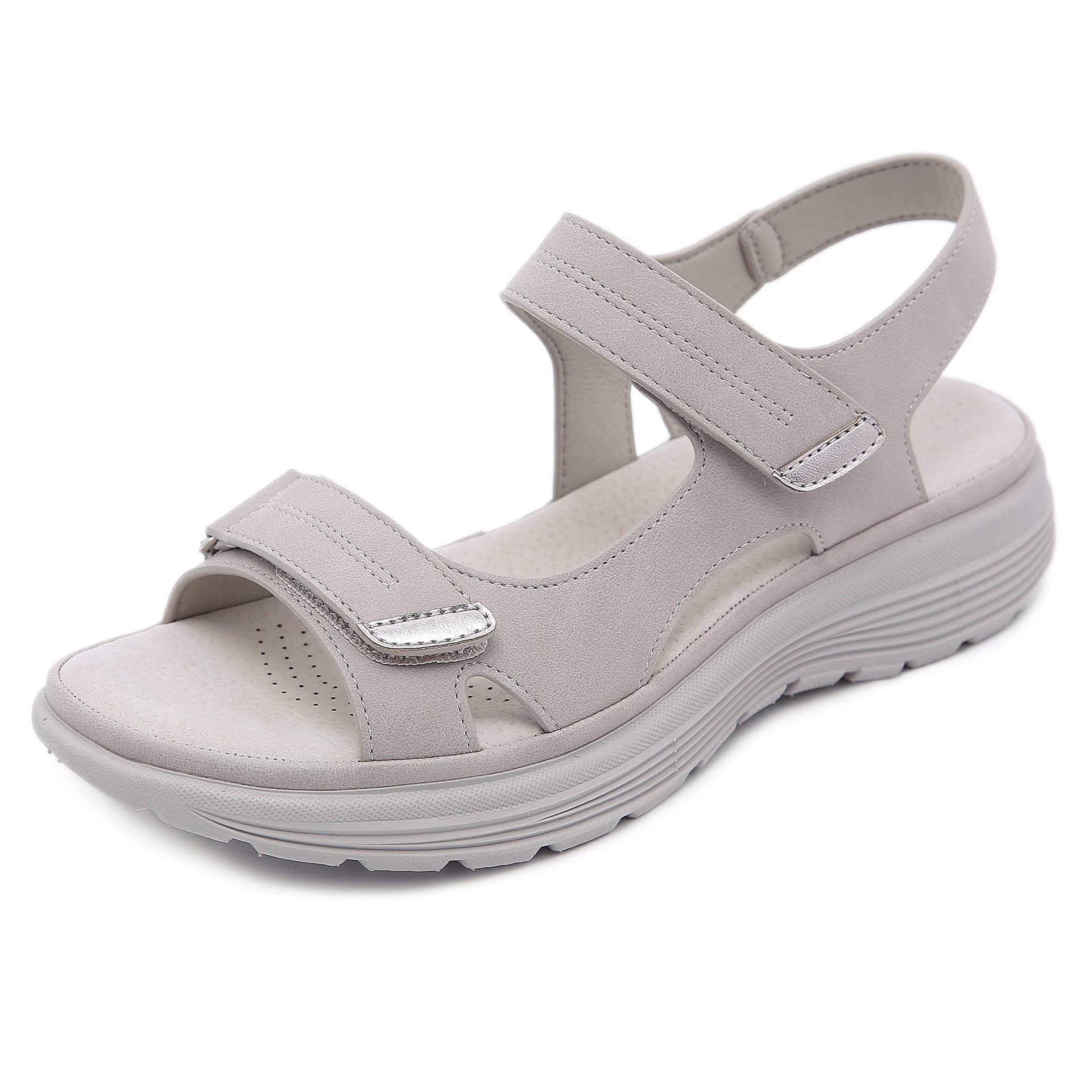 Wedge Lightweight Velcro plus Size Slippers | Sports sandals