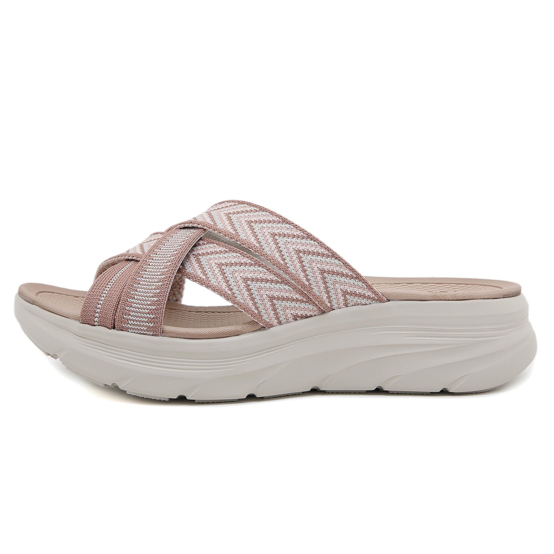 Women's Lightweight Sports Style Comfortable Elastic Large Size Platform Slippers Sandals | Sports sandals