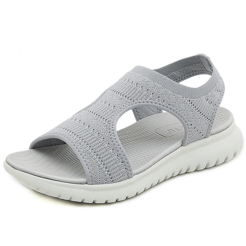 Summer New Sandals Women's Lightweight Sports Slope Heel Comfortable Large Size | Sports sandals
