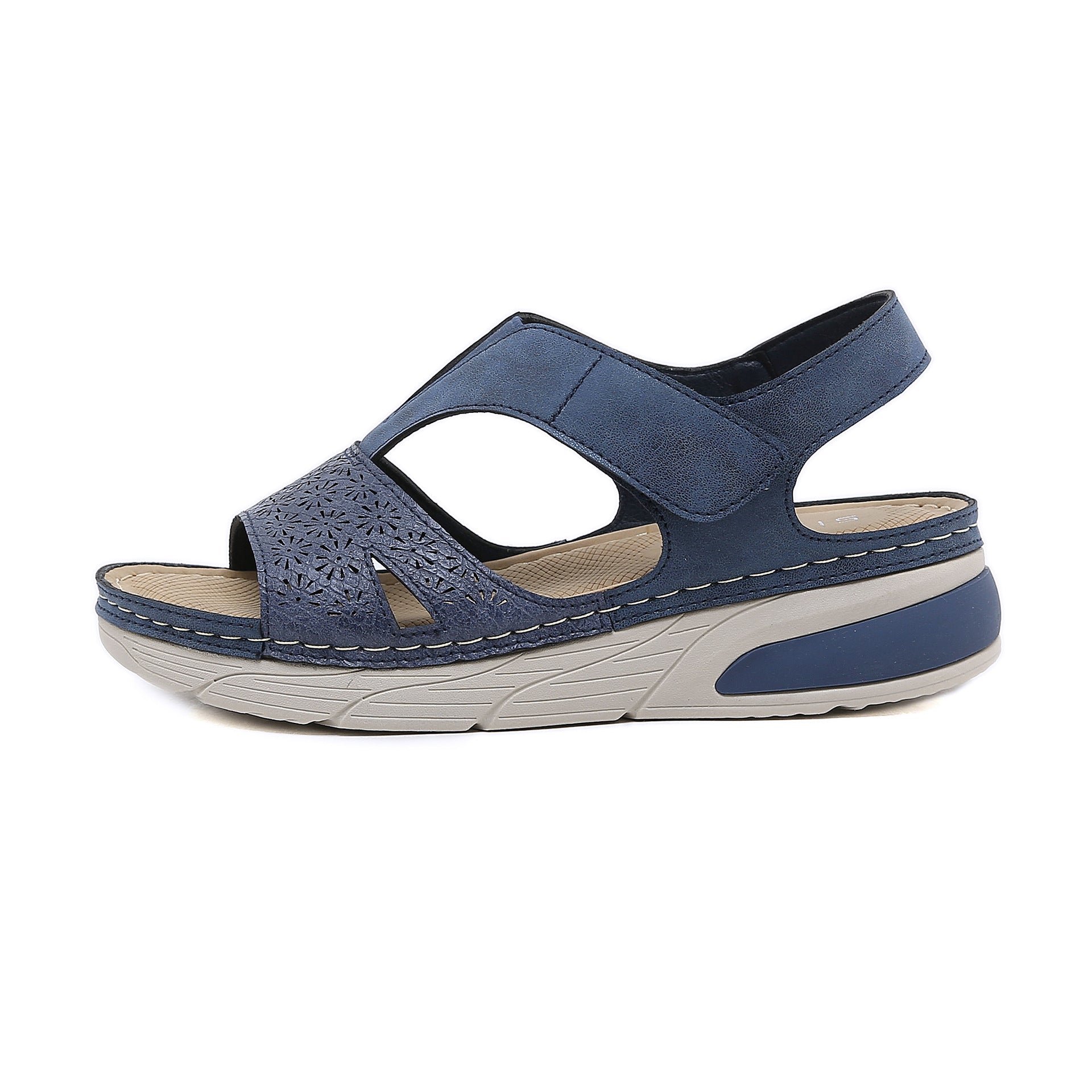 Thick Soled Velcro Stitching, Oversized Women's Shoes | Sports Sandals