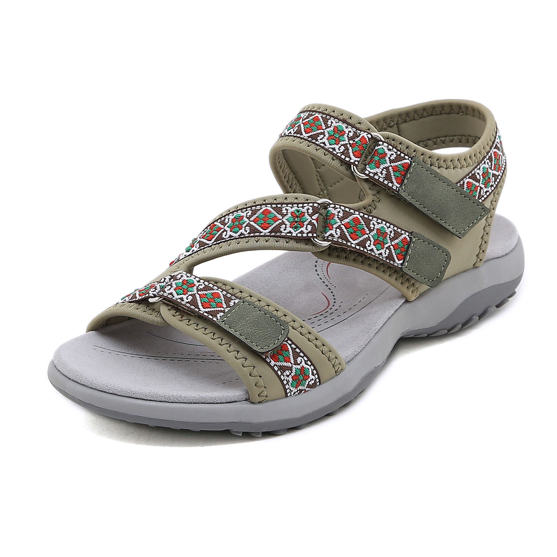 Sports Sandals Printed hook and loop Plus Size Women's Shoes | Sports sandals