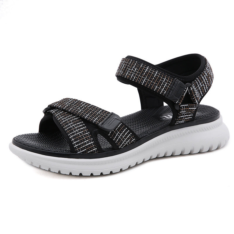 Summer Sandals Women's Preppy Style Wedge Light and Comfortable Girl Student Shoes | Sports sandals