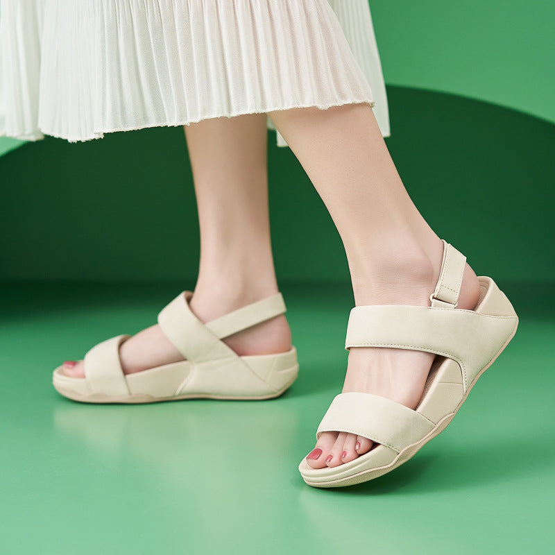 987-1 Lightweight, comfortable, elastic, large size and thick soled sandals | Sports sandals