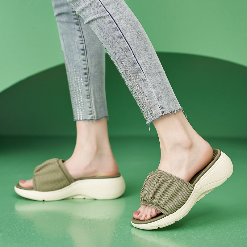 398-3 Thick Sole Lightweight Anti slip Comfortable Casual Slippers | Sports sandals