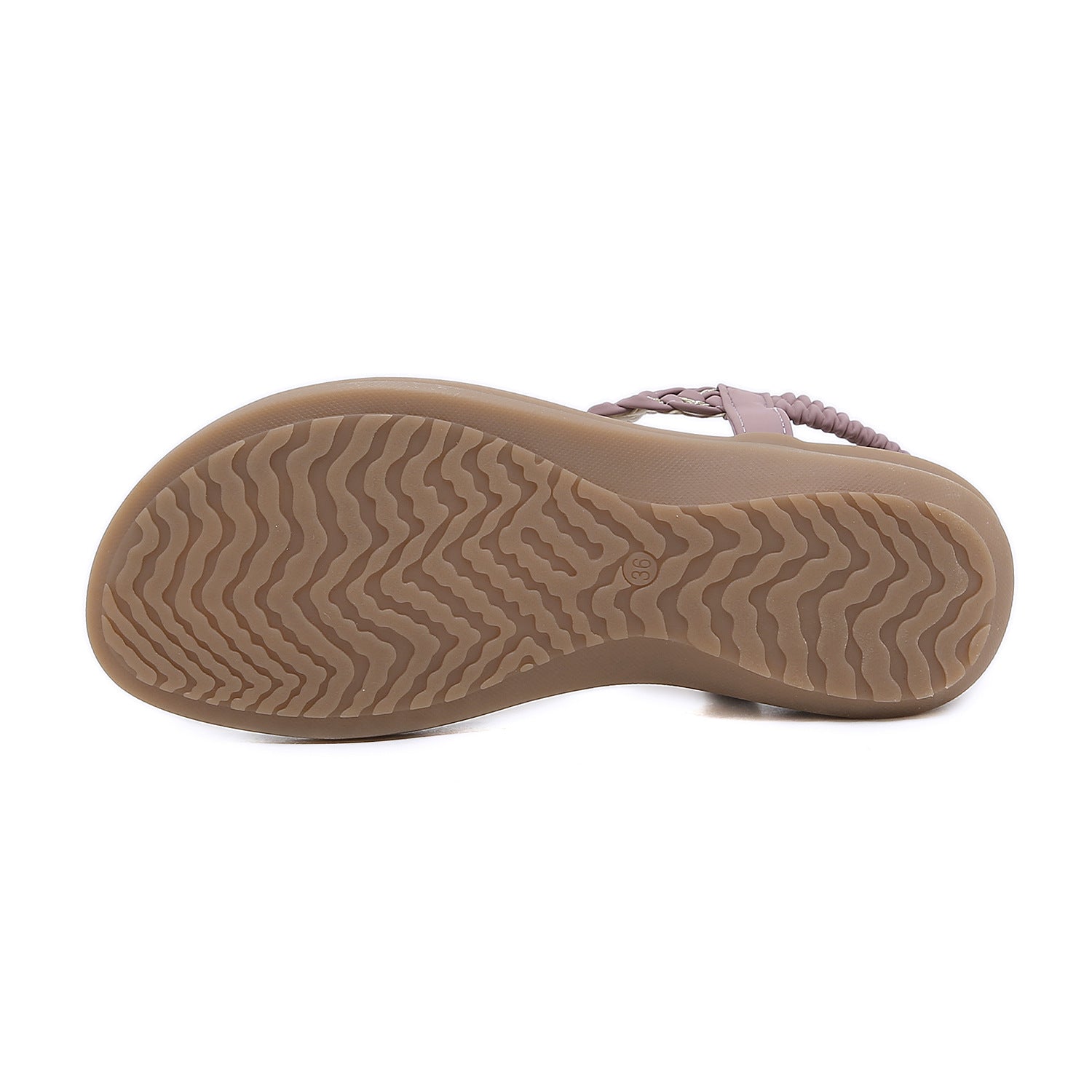 Sandals Bohemian Rhinestone Comfortable round Toe Seaside Holiday Large Size Shoes | Flat Sandals