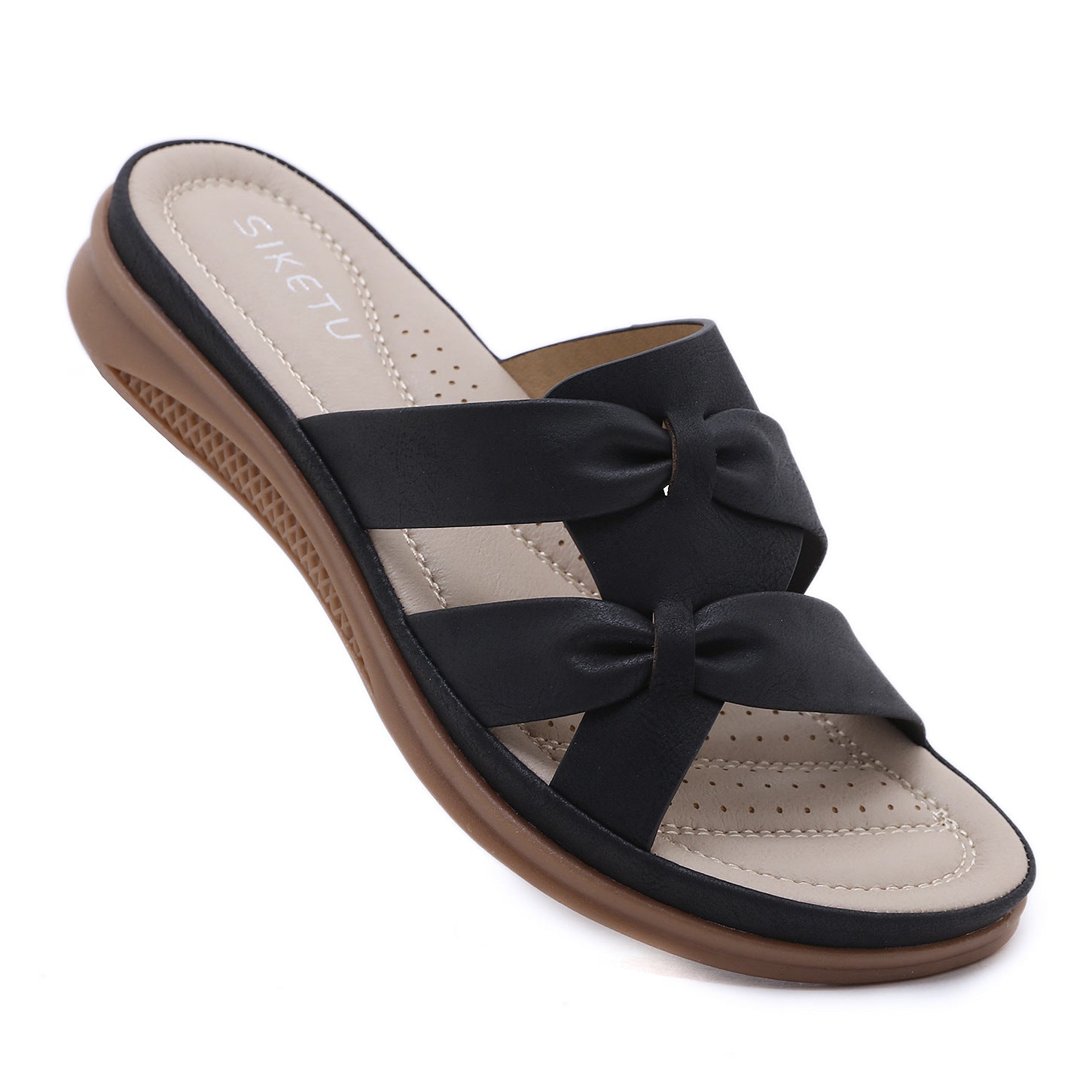 D637-5 Women's Casual Lightweight Large Size Retro Wedge Comfortable Sandals
