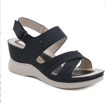 JS6331-3 Spring and Summer Fashion Casual Wedge Beach Outdoor Slippers Women's Shoes