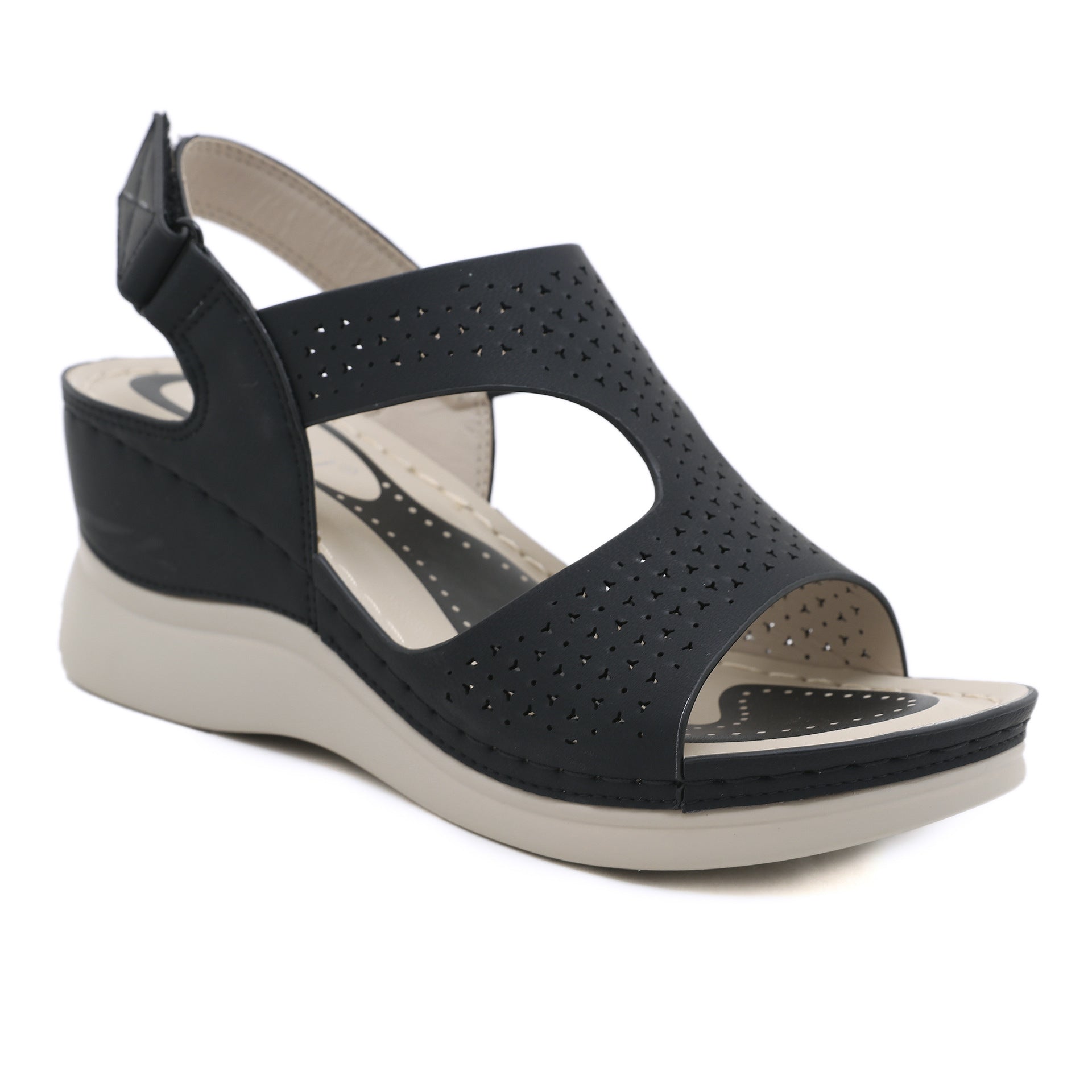 JS6331-4 Spring and Summer Fashion Casual Wedge Beach Outdoor Slippers Women's Shoes