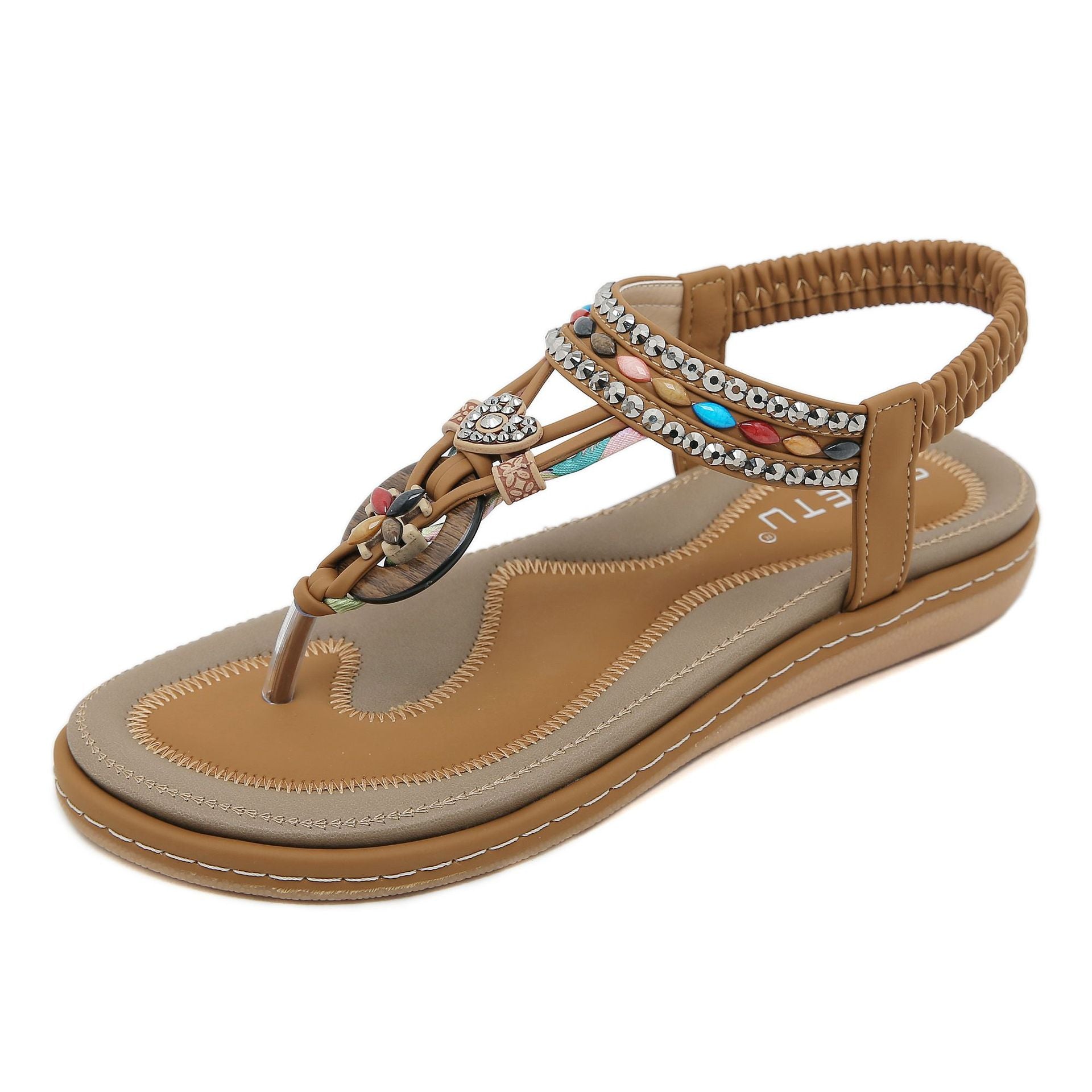 Women's W676-2 Flip-Flops Rhinestone Sandals