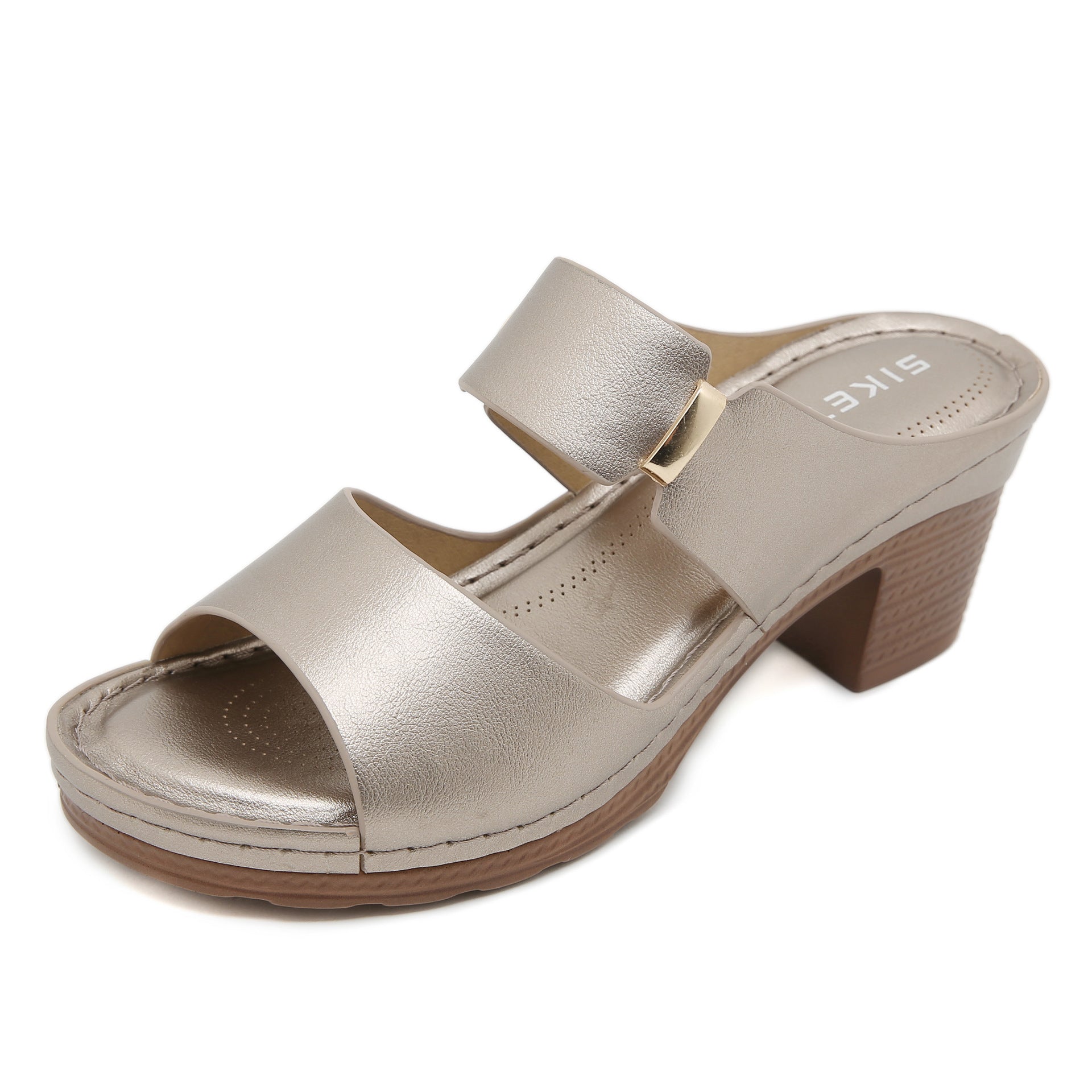 HX836-2 Sweet Sandals Women's Fashionable Large Size Wedge Shoes Beach Sandals