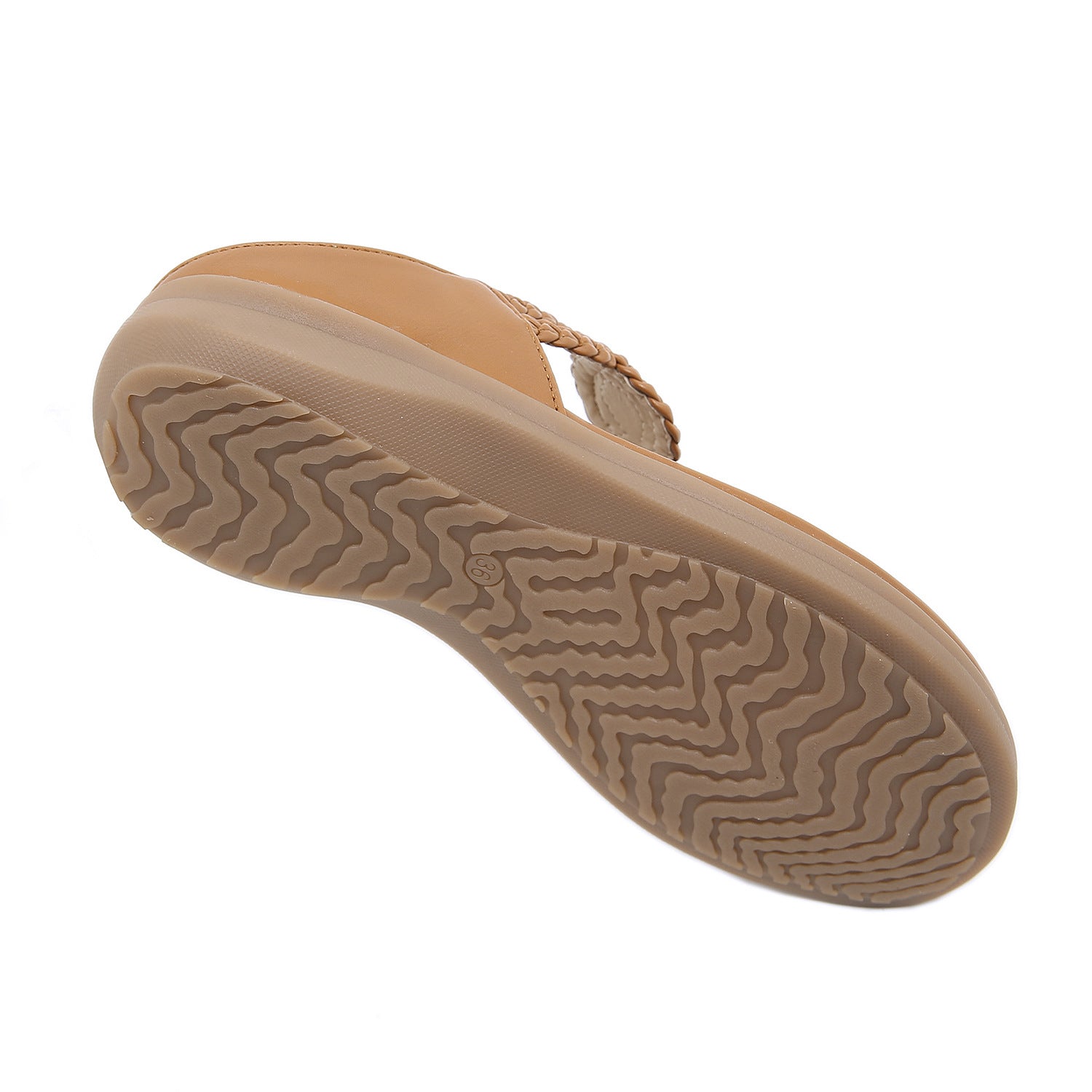 Sandals Bohemian Rhinestone Comfortable round Toe Seaside Vacation Large Size Women's Shoes