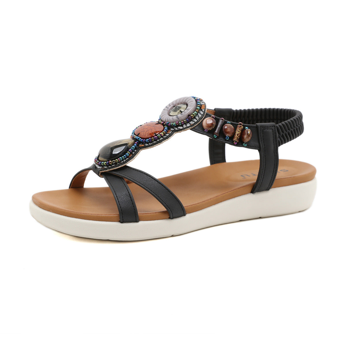 Fashion Bohemian Roman Outsole Lightweight Comfortable Casual All-Match Sandals for Women