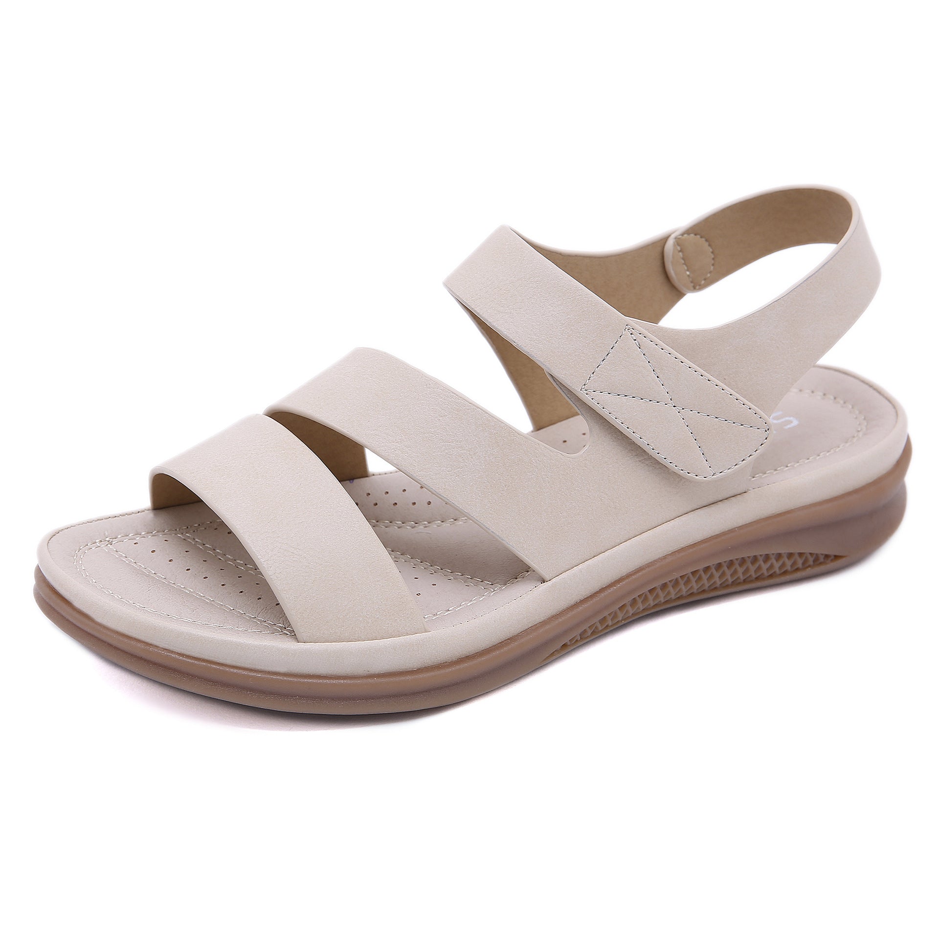 Women's Casual Lightweight Large Size Retro Wedge Comfortable Sandals