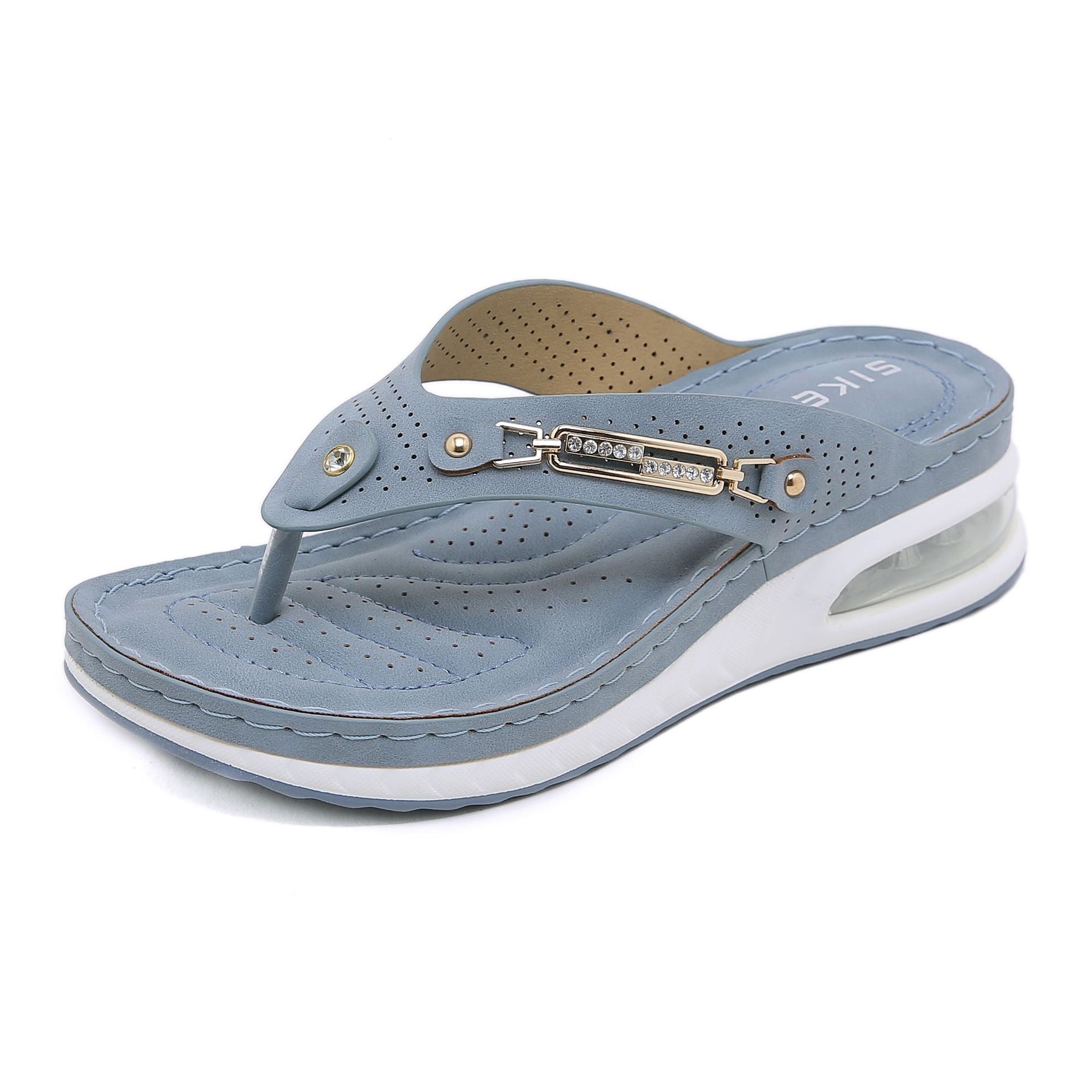 C321-5 Spring and Autumn Casual Retro Versatile Flip-Flops Comfortable Lightweight Casual Sandals for Women