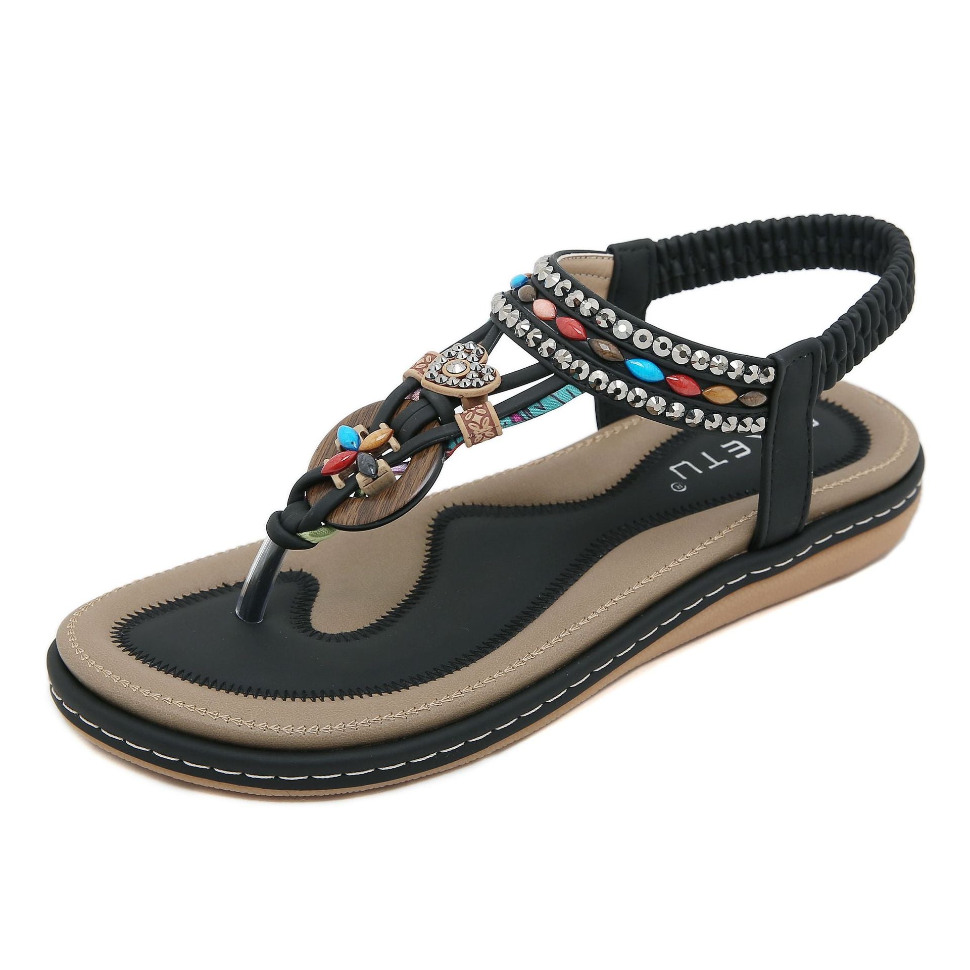 Women's W676-2 Flip-Flops Rhinestone Sandals