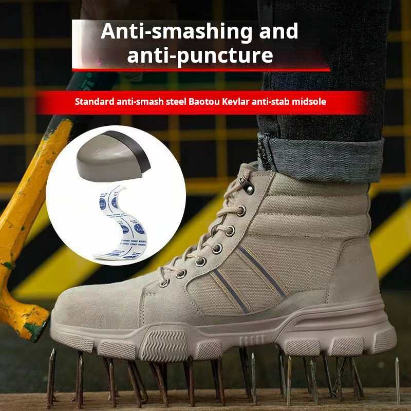 Kmp-Work Shoes Puncture-Resistant Lightweight