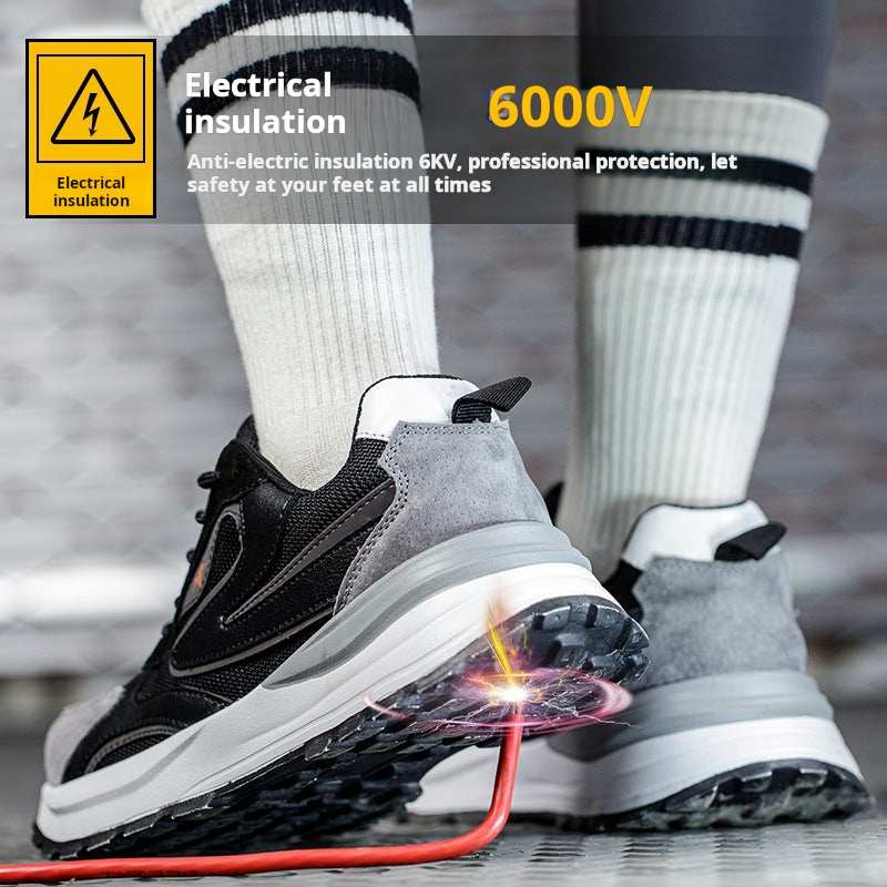 Nllew-Durable Labor Protection Shoes Light