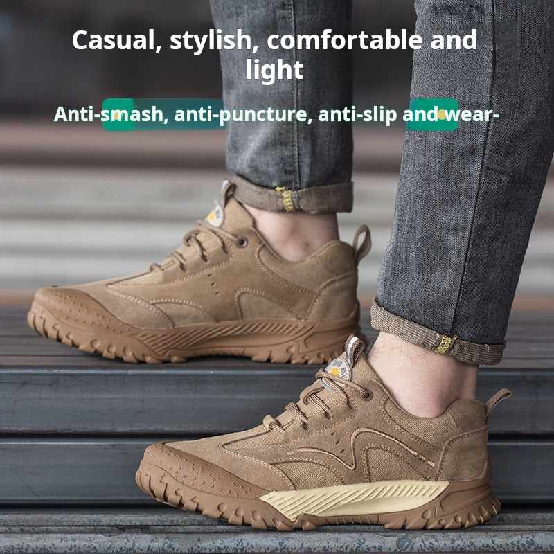 Zlqi-Work Shoes Puncture-Resistant Lightweight