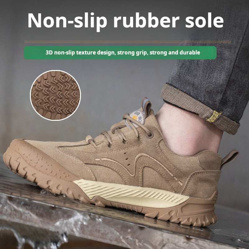 Zlqi-Work Shoes Puncture-Resistant Lightweight