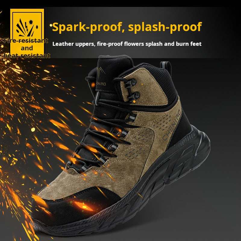 Ujefj-Work Shoes Cut-Resistant Lightweight