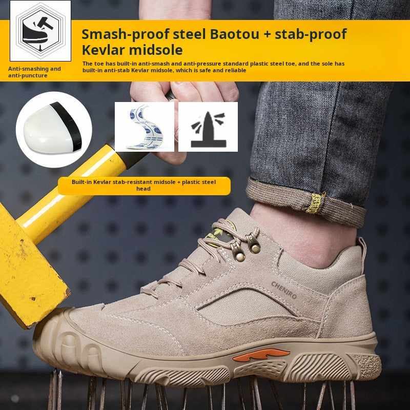 Cvstd-Work Shoes Puncture-Resistant Lightweight