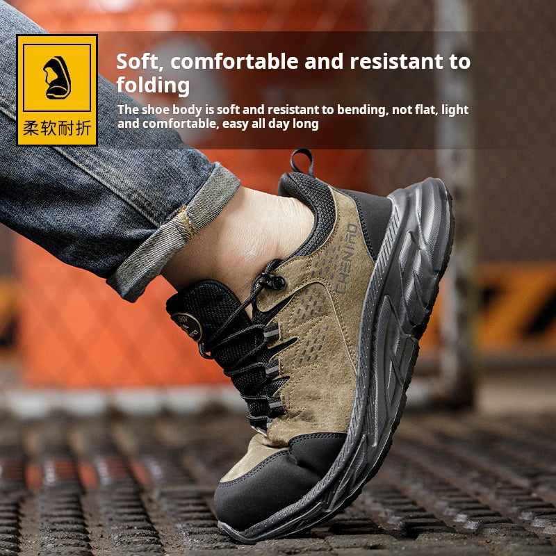 Hinlm-Work Shoes Puncture-Resistant Lightweight