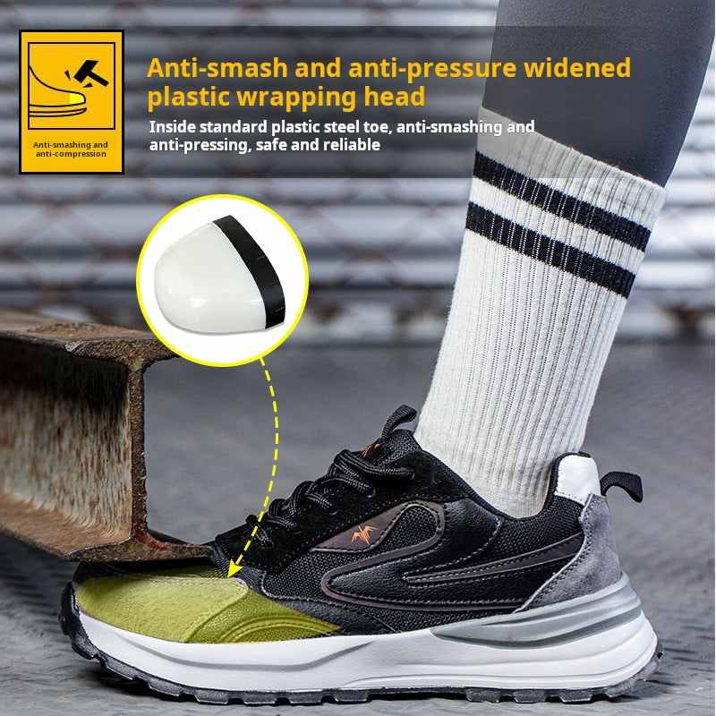Nllew-Durable Labor Protection Shoes Light