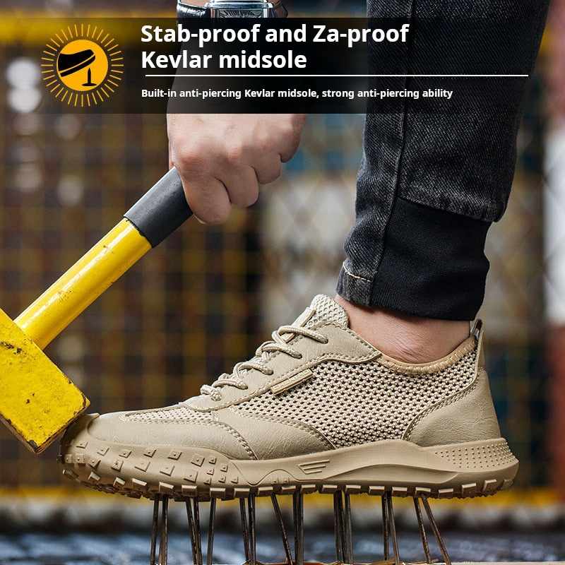 Bveyl-Work Shoes Puncture-Resistant Lightweight
