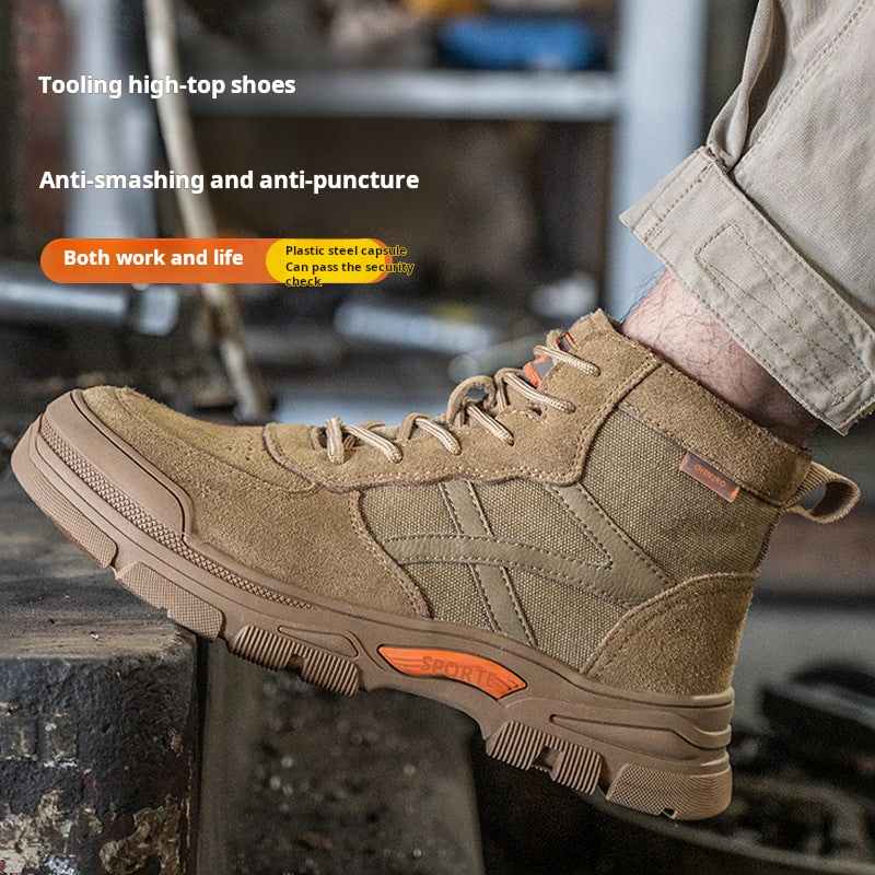 Xcpoj-Work Shoes Cut-Resistant Lightweight