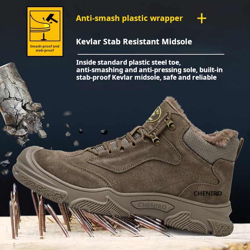 Qjaby-Work Shoes Puncture-Resistant Lightweight