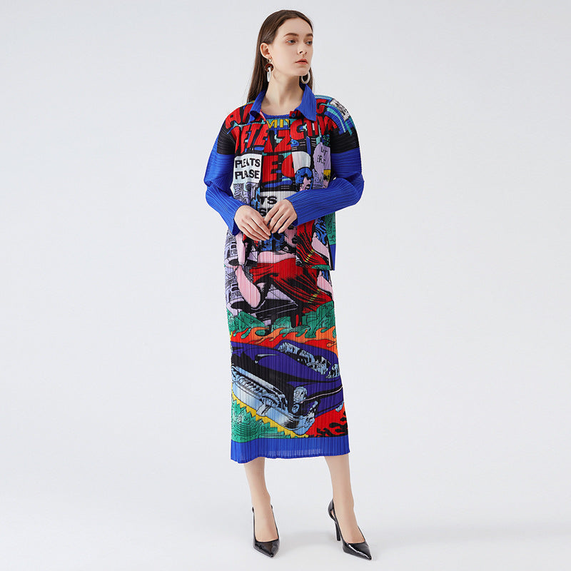 Casual Cool Trendy Printed Coat Women's Design Sense Women's Dress