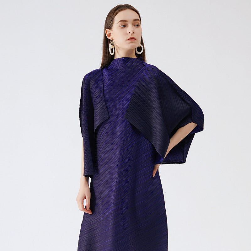 Plaid Waist-Tight Dress Slimming Pleated Two Pieces