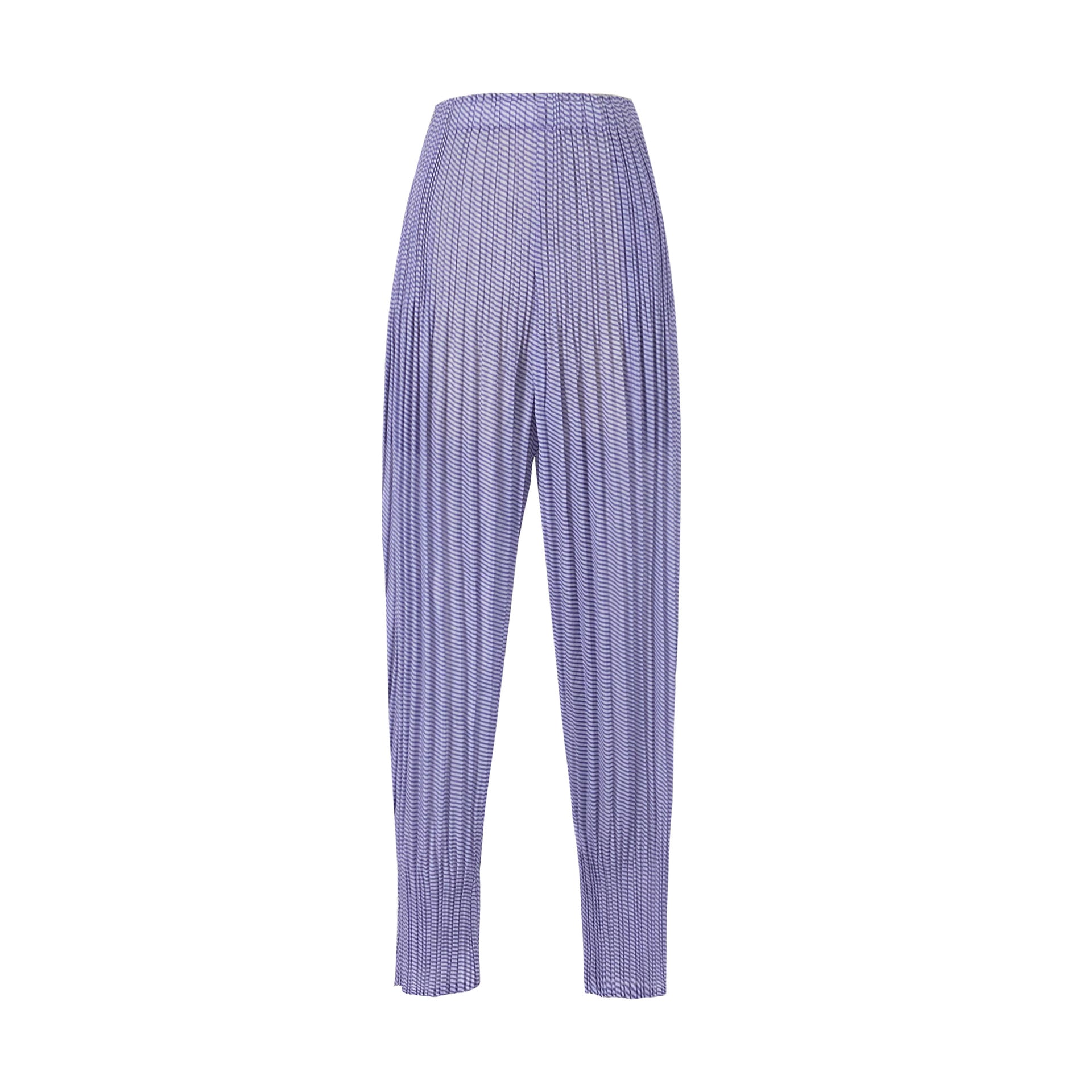 Casual Pleated Loose Striped Jacket Harem Pants Two-Piece Set