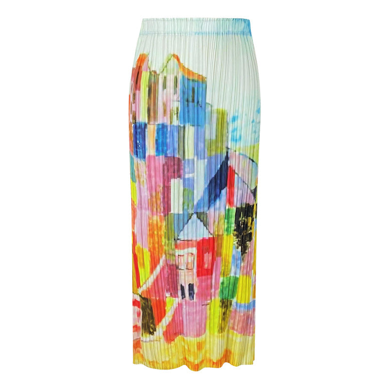All-Matching plus Size Skirt Women's Summer A- line Skirt Long Skirt