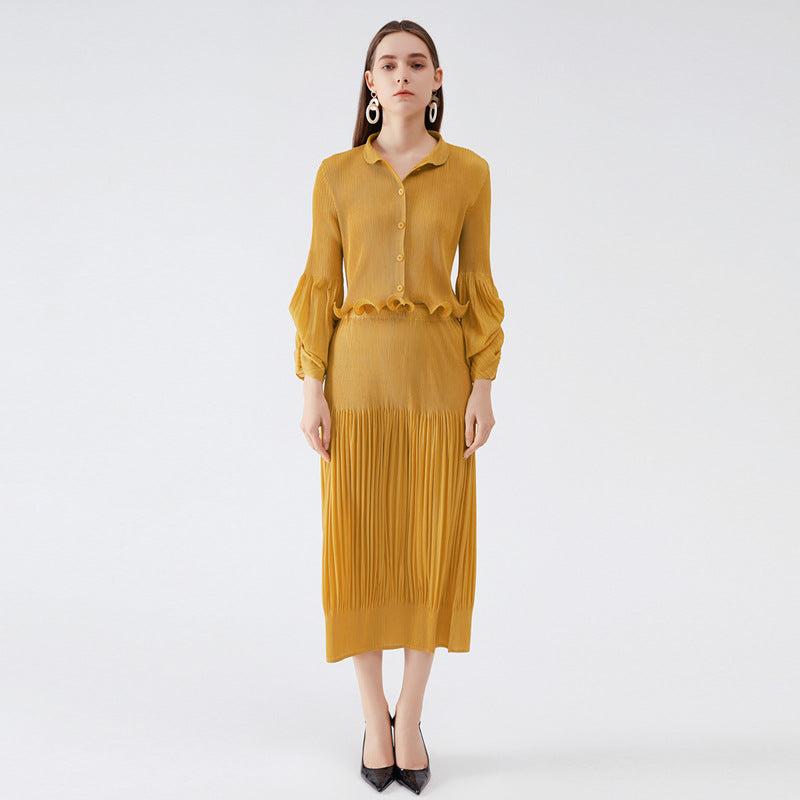 New Classic Style Hot Skirt Waist Lady Top Suit Women