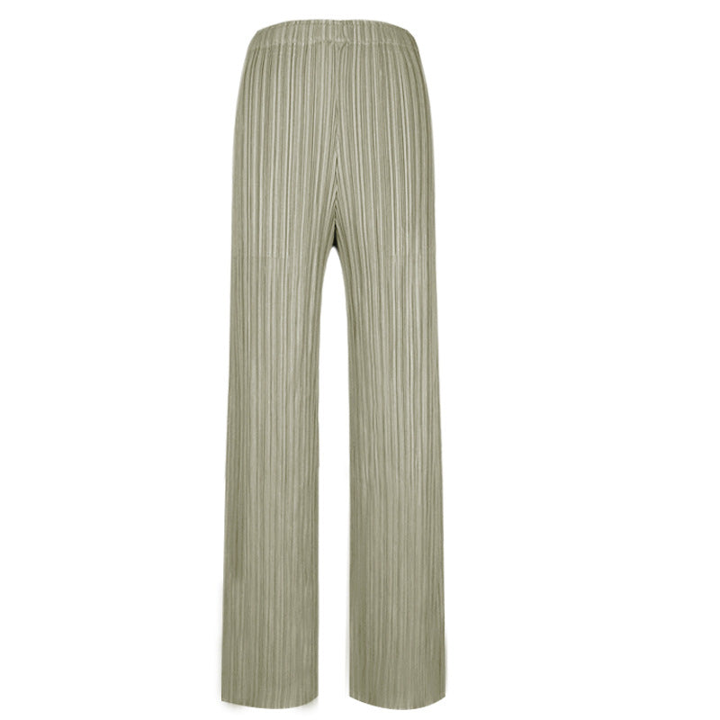 Classic Contraction Trouser Women's Loose and Comfortable Straight-Leg Pants Casual Pants Women's Trousers Women's 9 Colors