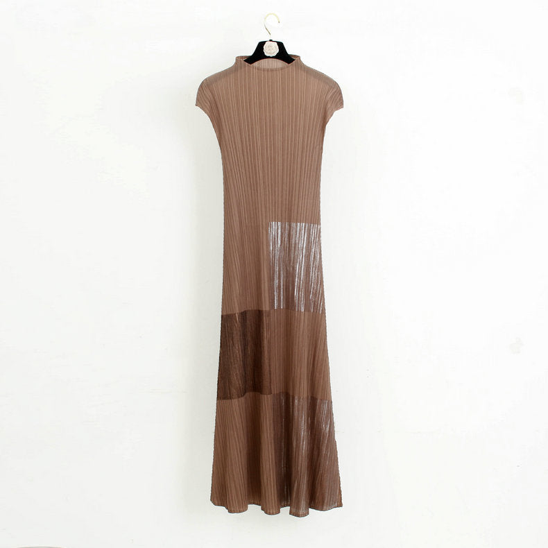 Dress Popular Pleated Dress Classic Style Long Hand-Painted Dress Women