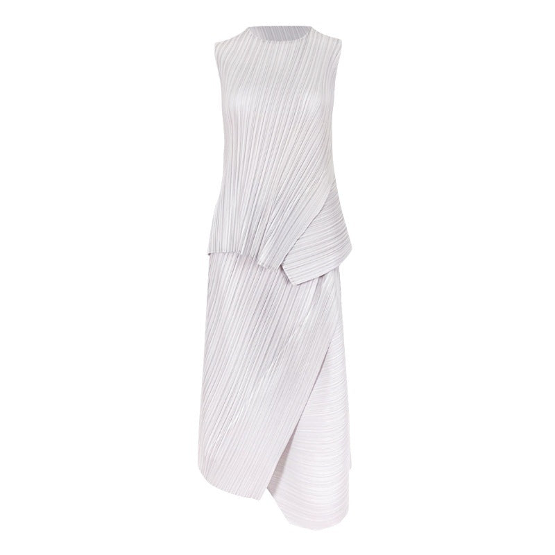 Irregular Suit Simple plus Size Top Two-Piece Overskirt Suit