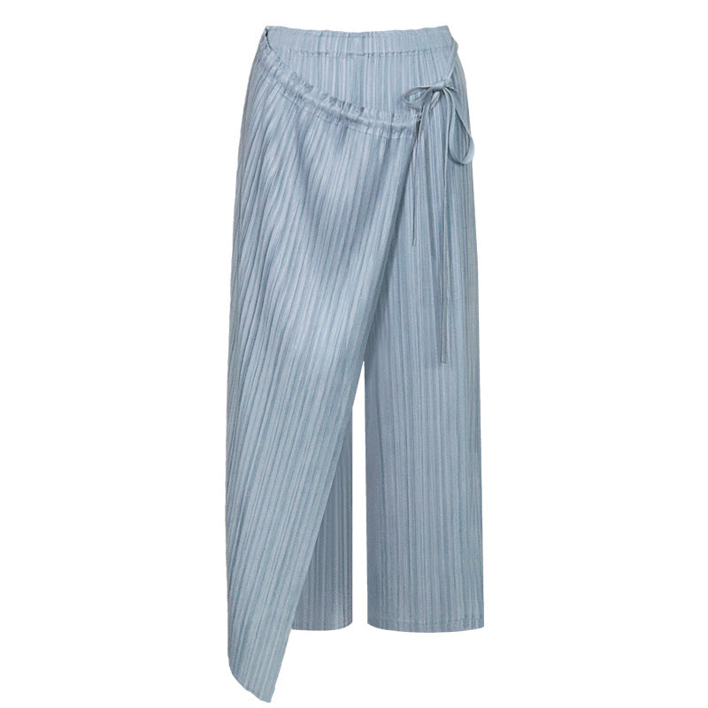 Comfortable Casual Pants Women's Casual Straight Skirt Pp Lace-up Culottes Women