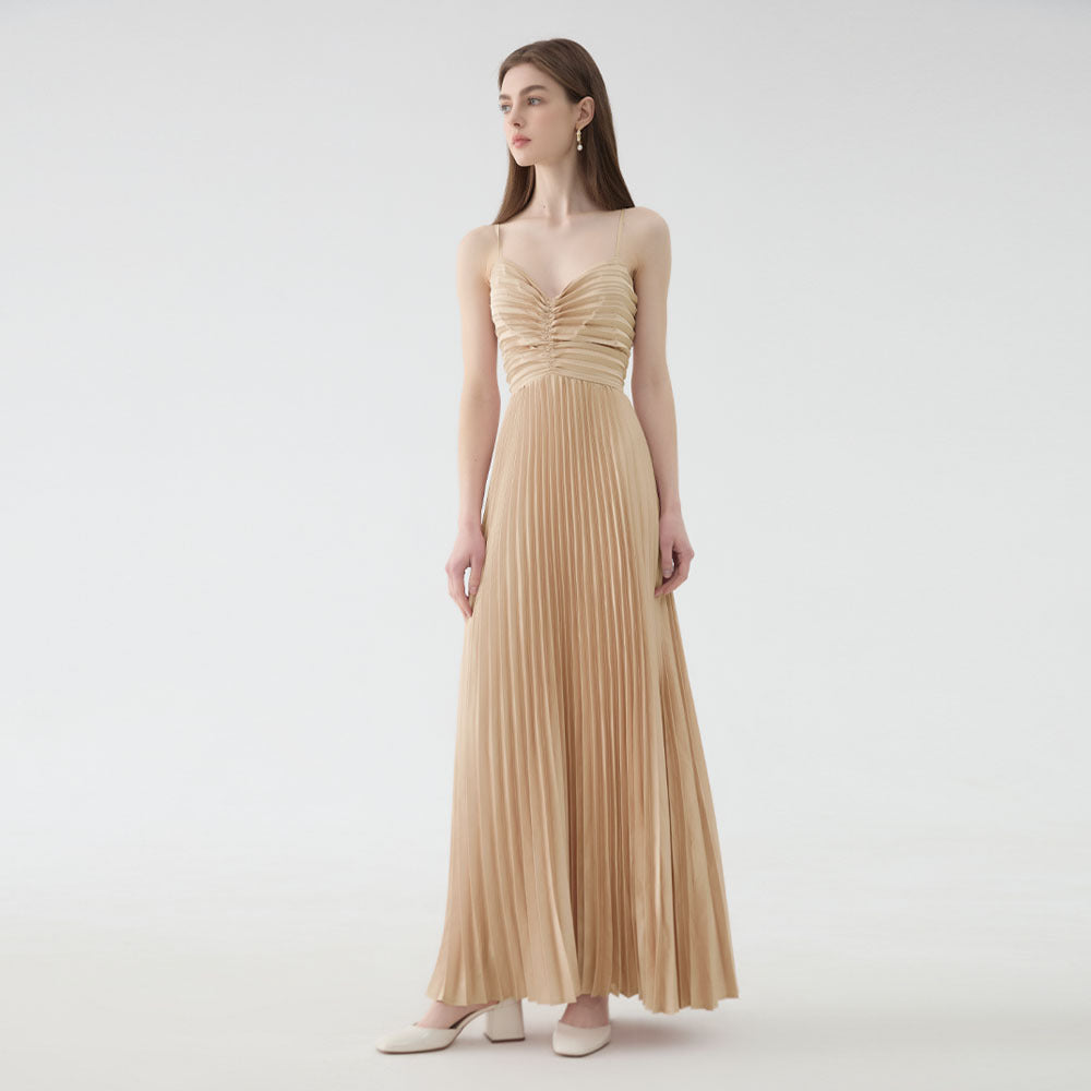 French Backless Ladies' Evening Dress Slip Dress for Women Light Luxury Minority Banquet Dress