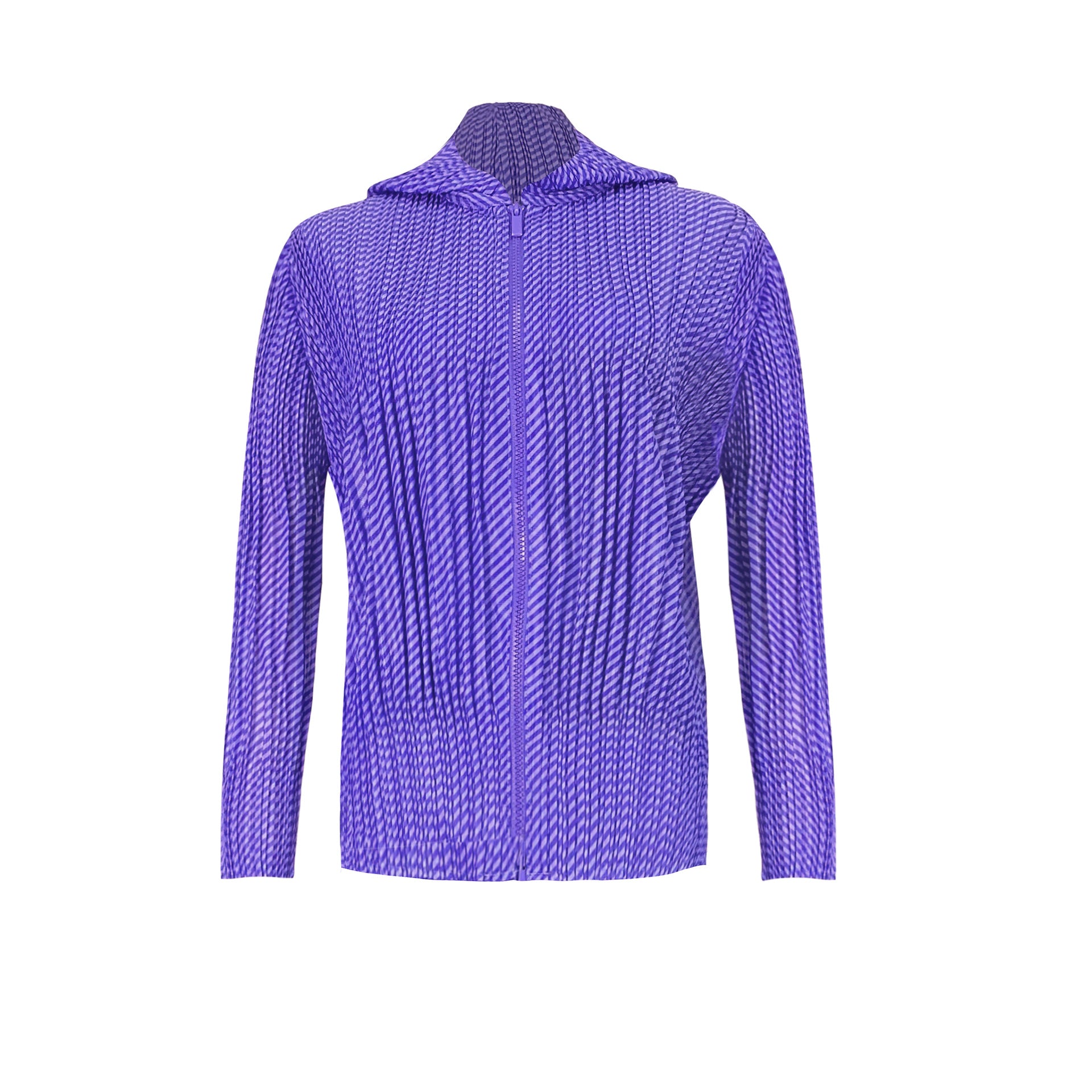 Casual Pleated Loose Striped Jacket Harem Pants Two-Piece Set