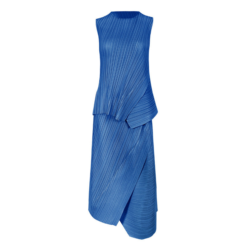 Irregular Suit Simple plus Size Top Two-Piece Overskirt Suit