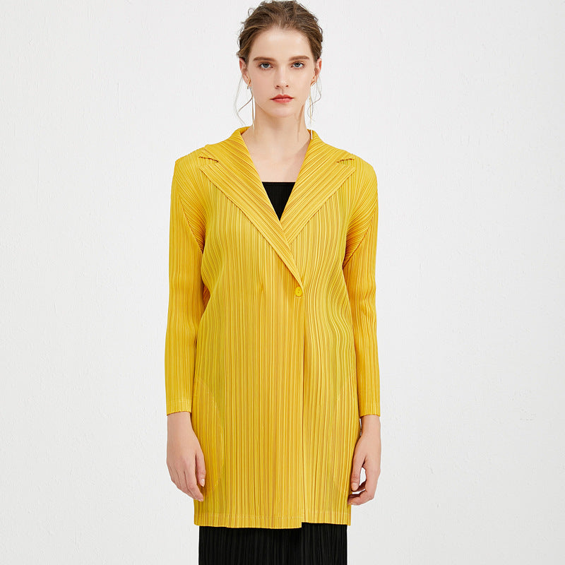 Shirt Casual Women's Cardigan Top Pleated Casual Loose Jacket