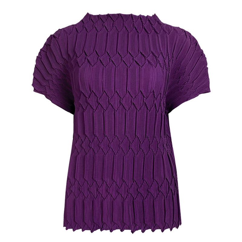 Comfort and Casual Bottoming Shirt for Women Fashionable T-shirt Short-Sleeved Top for Women