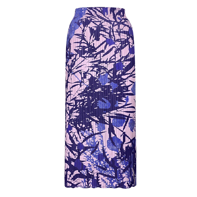 Landscape Printing and Dyeing Slim Skirt Female Temperament Wild Design Sense Slimming A- line Skirt