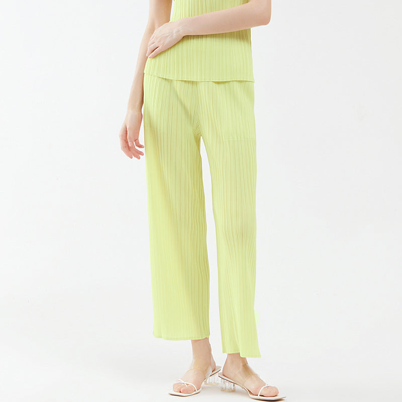 All-Matching Casual Pants Women's Simple Loose Comfortable Stretch Casual Pants Trousers Straight Pants