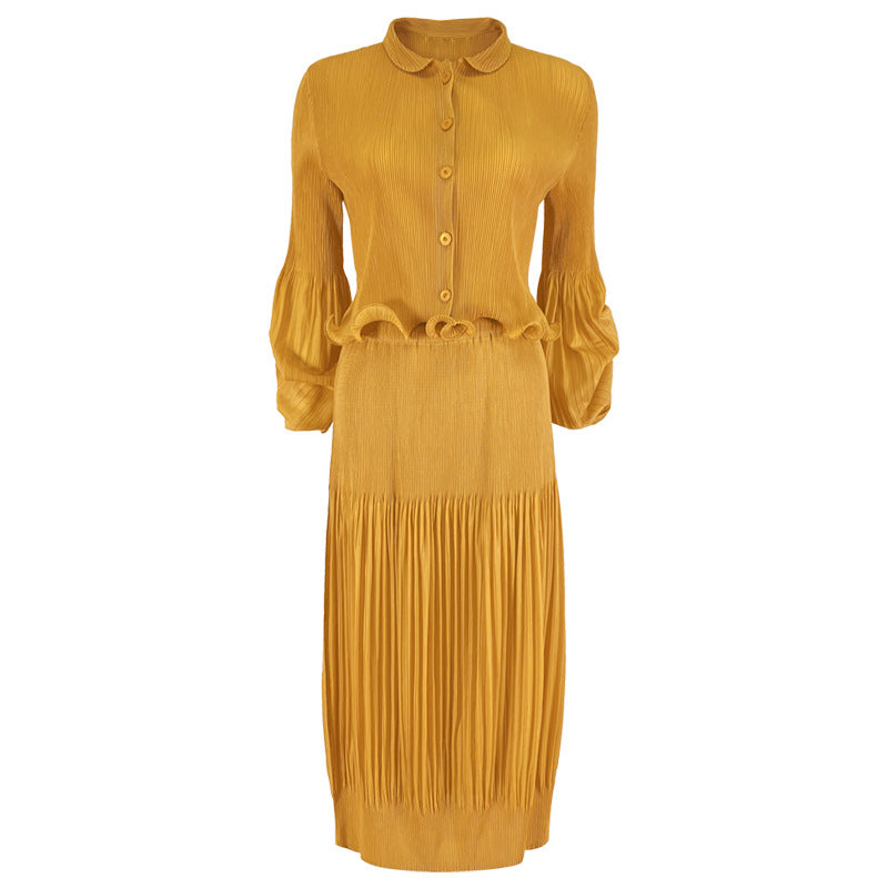 New Classic Style Hot Skirt Waist Lady Top Suit Women