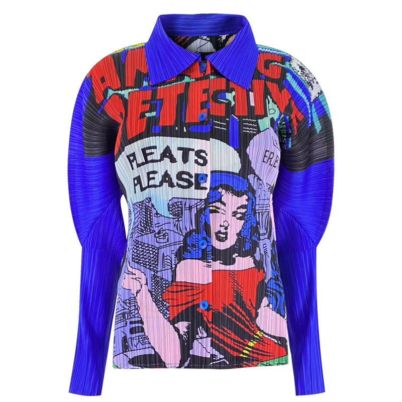 Casual Cool Trendy Printed Coat Women's Design Sense Women's Dress